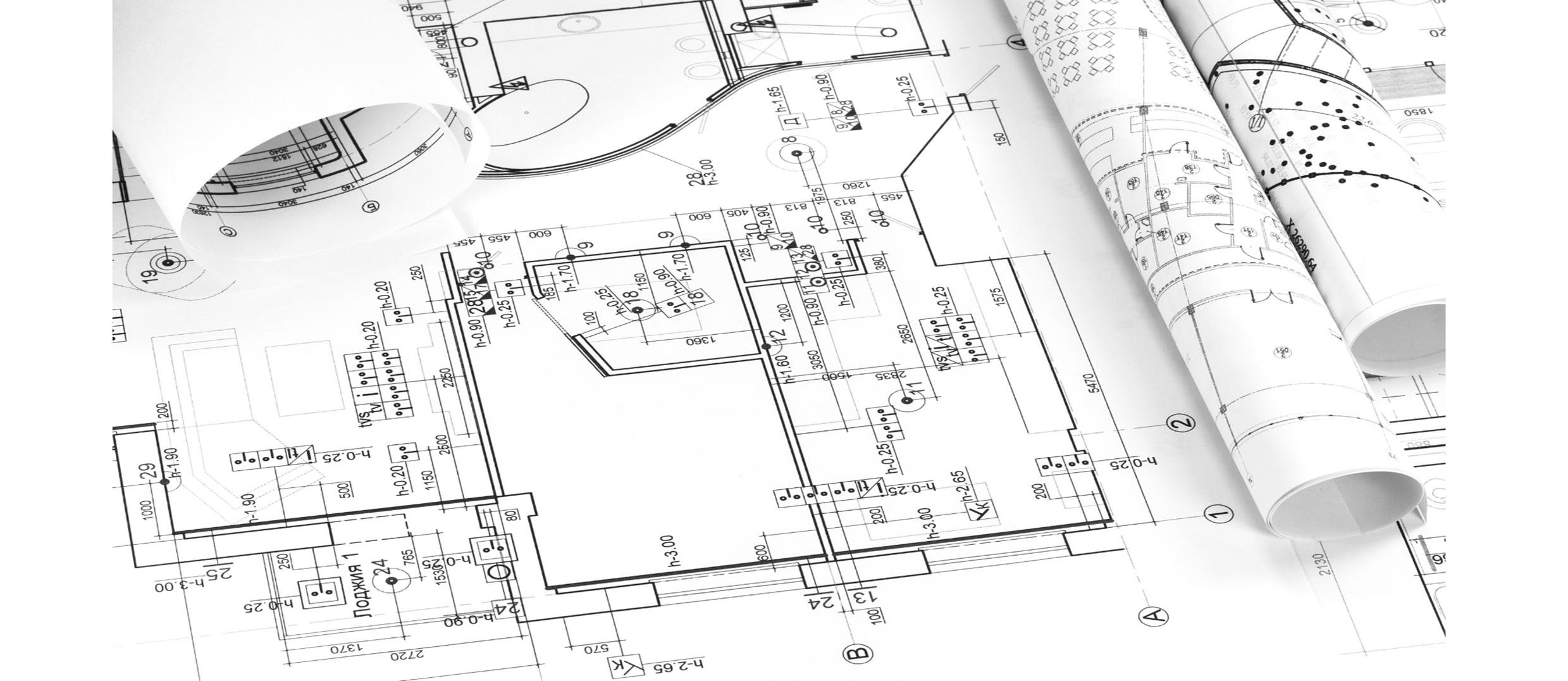 Image of a blue print